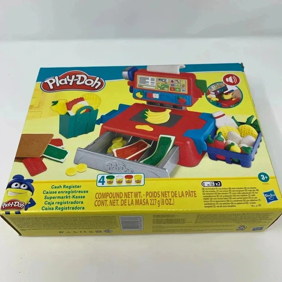 Play-Doh Cash Register Toy 4 Non-Toxic Play-Doh Colors New Sealed Box - Picture 1 of 7